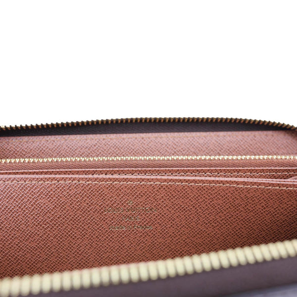 LOUIS VUITTON Monogram Canvas Zippy Wallet Brown