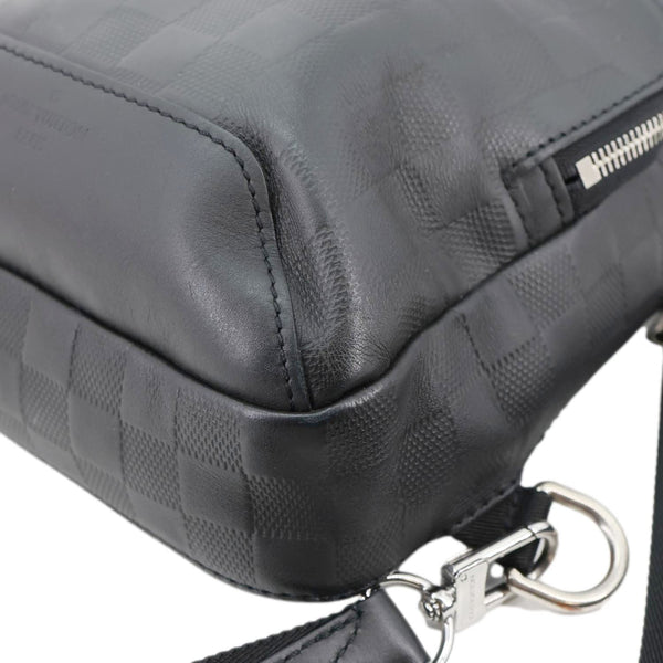 LOUIS VUITTON Avenue Sling Damier Infini Leather Backpack Bag Black