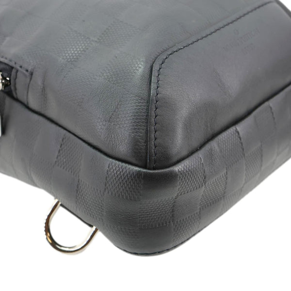 LOUIS VUITTON Avenue Sling Damier Infini Leather Backpack Bag Black