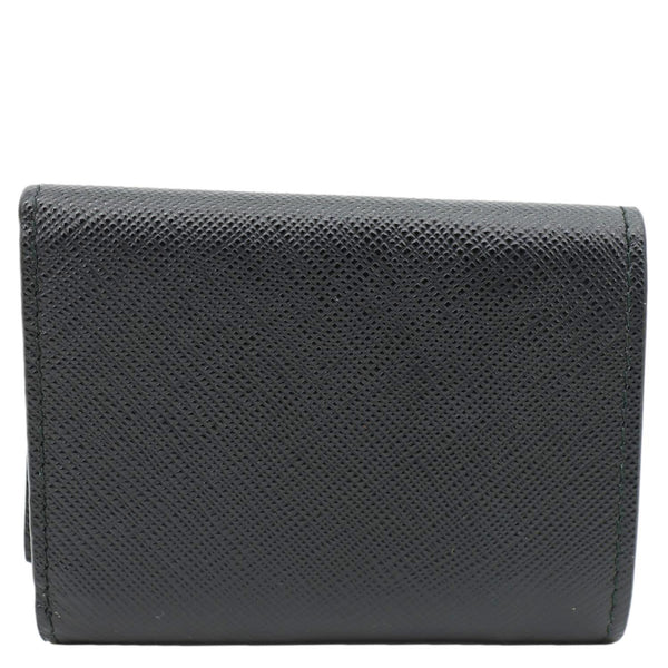 PRADA Tri-Fold Saffiano Leather Wallet Black