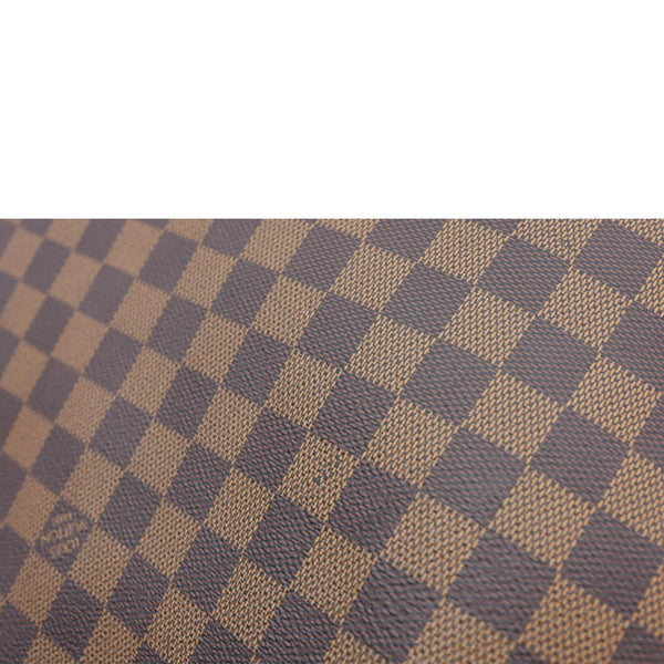 LOUIS VUITTON Neverfull MM Damier Ebene Tote Bag Brown