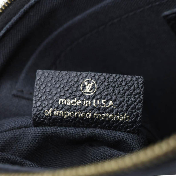 LOUIS VUITTON Pallas Monogram Canvas Clutch Crossbody Bag Black