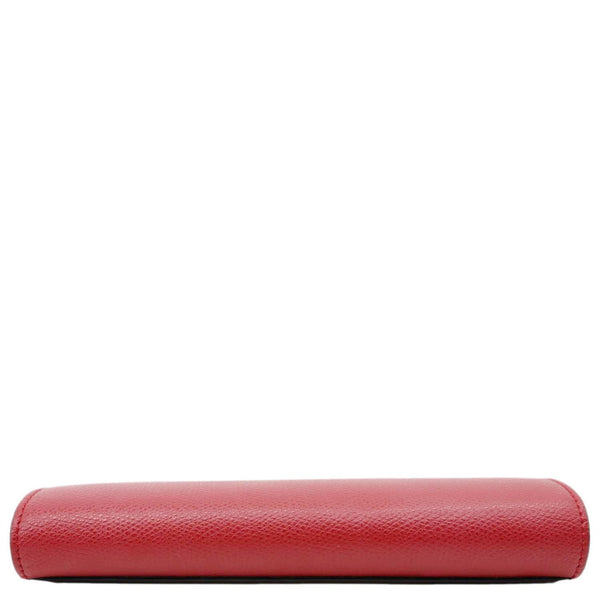 FENDI F Is Fendi Cruise Vitello Leather Continental Wallet Red