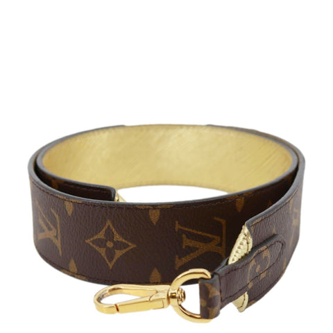 LOUIS VUITTON Monogram Canvas Shoulder Strap Brown