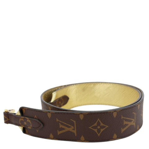 LOUIS VUITTON Monogram Canvas Shoulder Strap Brown