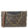 LOUIS VUITTON Pallas Monogram Canvas Clutch Crossbody Bag Black