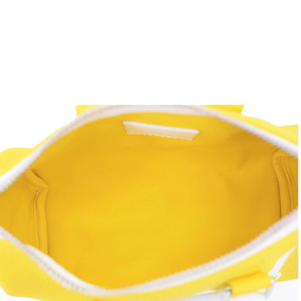 LOUIS VUITTON Keepall XS Bandouliere Everyday Signature Leather Travel Bag Yellow