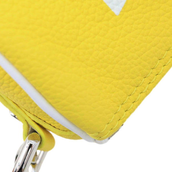 LOUIS VUITTON Keepall XS Bandouliere Everyday Signature Leather Travel Bag Yellow