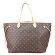 LOUIS VUITTON Neverfull GM Monogram Canvas Shoulder Bag Brown