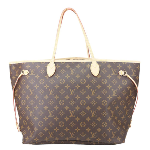 LOUIS VUITTON Neverfull GM Monogram Canvas Shoulder Bag Brown