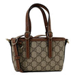 GUCCI Emblem Mini GG Monogram Canvas Tote Bag Beige 855491