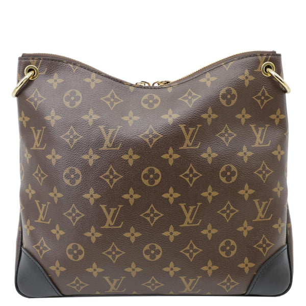 LOUIS VUITTON Odeon NM MM Monogram Canvas Shoulder Bag Black