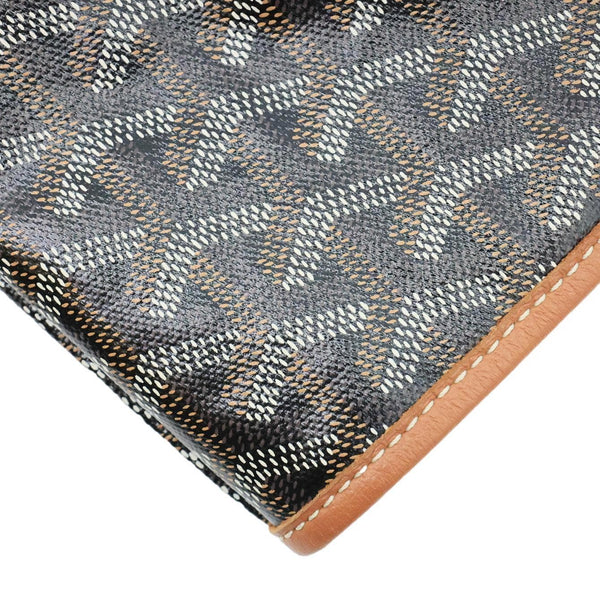 GOYARD Saint Louis GM Chevron Print Canvas Tote Bag Brown