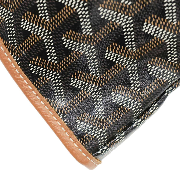 GOYARD Saint Louis GM Chevron Print Canvas Tote Bag Brown