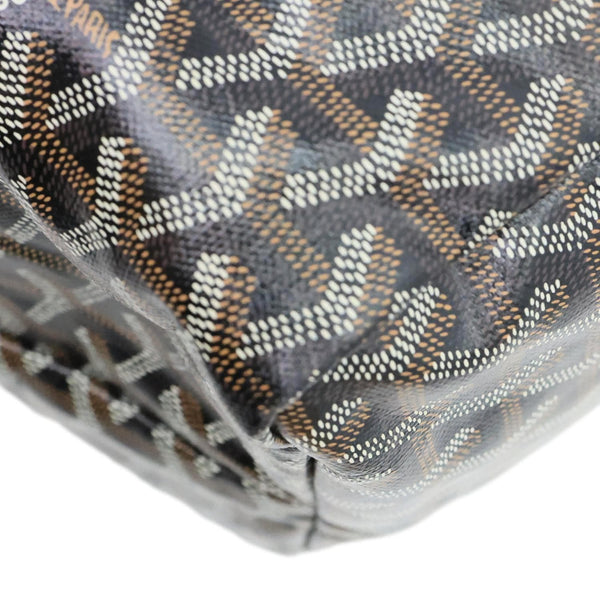 GOYARD Saint Louis GM Chevron Print Canvas Tote Bag Brown