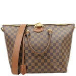LOUIS VUITTON Belmont Damier Ebene Tote Bag Brown