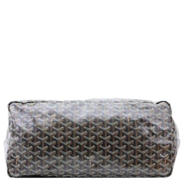 GOYARD Saint Louis GM Chevron Print Canvas Tote Bag Brown
