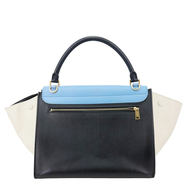 CELINE Trapeze Leather Shoulder Bag Blue