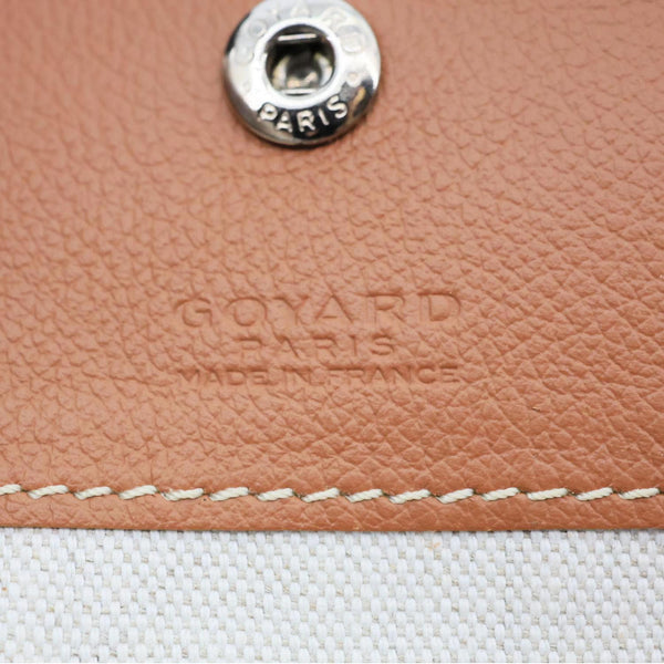GOYARD Saint Louis GM Chevron Print Canvas Tote Bag Brown