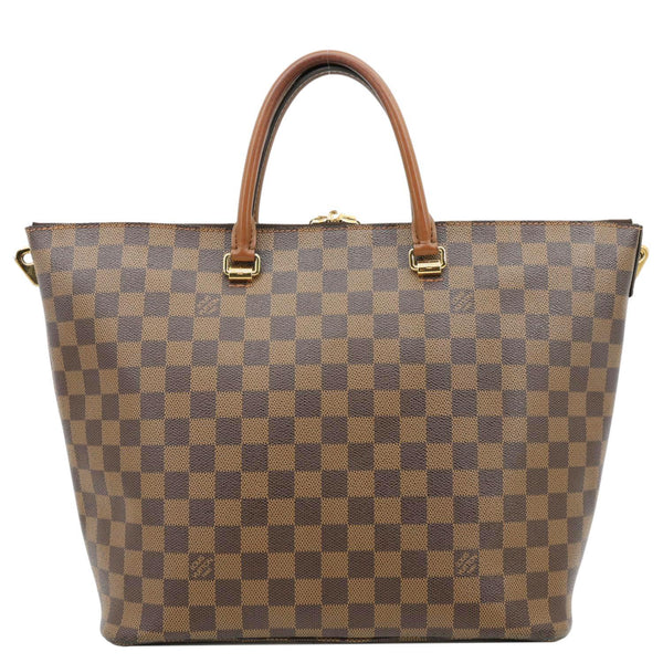 LOUIS VUITTON Belmont Damier Ebene Tote Bag Brown