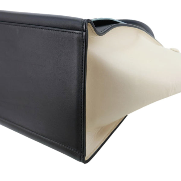 CELINE Trapeze Leather Shoulder Bag Blue
