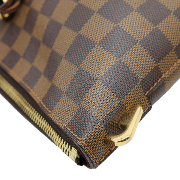 LOUIS VUITTON Belmont Damier Ebene Tote Bag Brown