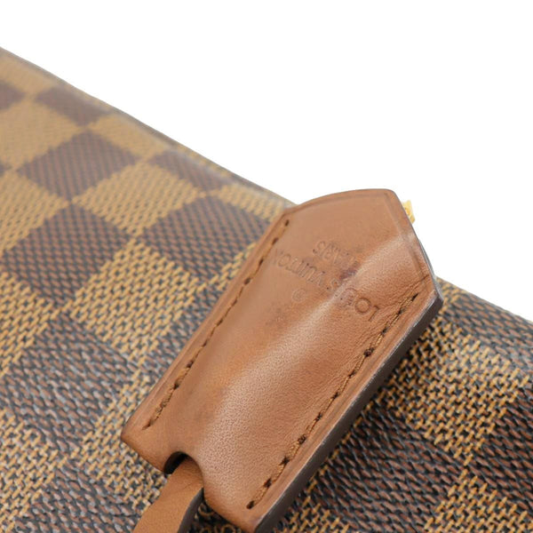 LOUIS VUITTON Belmont Damier Ebene Tote Bag Brown