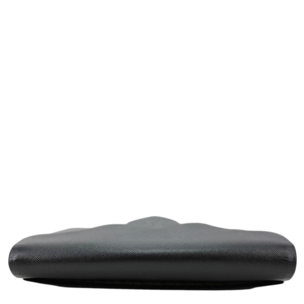 YVES SAINT LAURENT Saffiano Leather Clutch Black