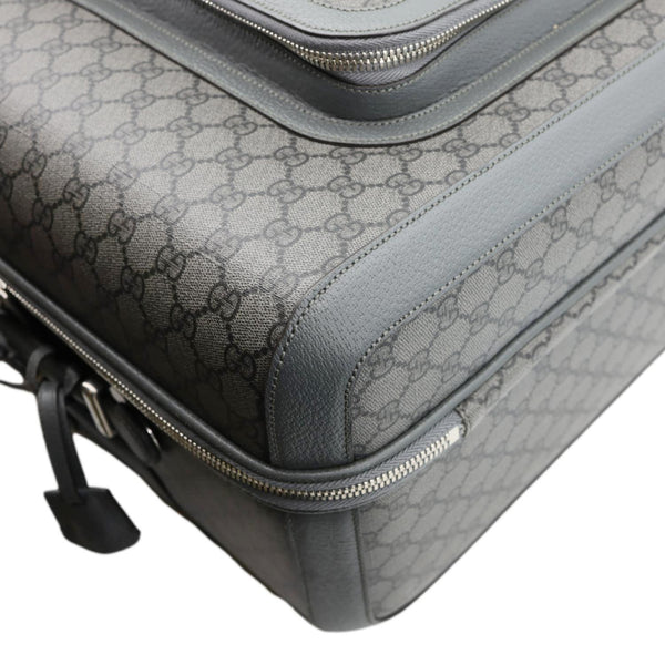 GUCCI Ophidia Cabin Trolley GG Supreme Canvas Travel Bag Grey 693664
