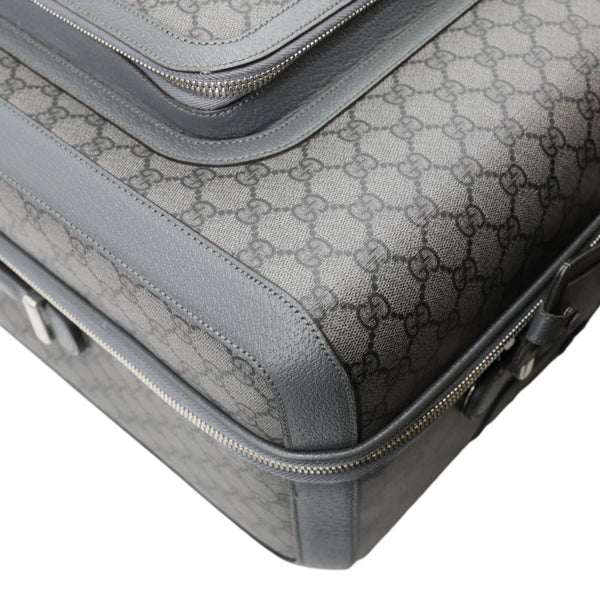 GUCCI Ophidia Cabin Trolley GG Supreme Canvas Travel Bag Grey 693664