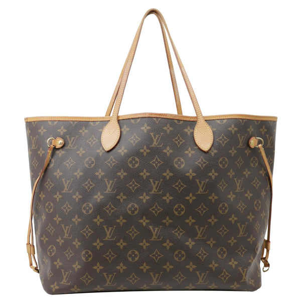 LOUIS VUITTON Neverfull GM Monogram Canvas Tote Bag Brown