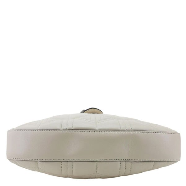 GUCCI Dionysus Web Medium Matelasse Leather Hobo Bag White 444072