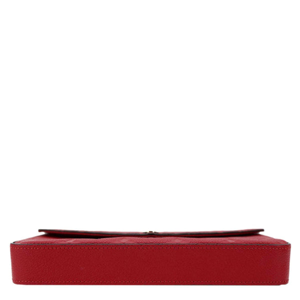 LOUIS VUITTON  Felicie Monogram Empreinte Pochette Crossbody Bag Red