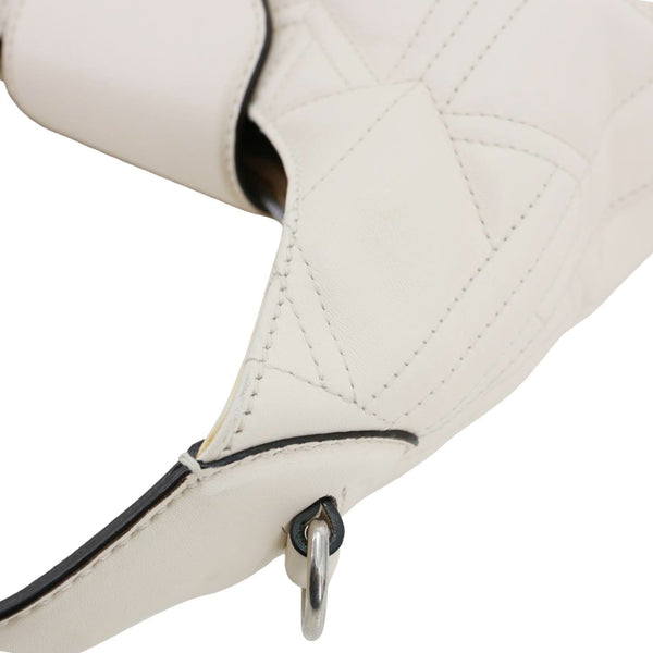 GUCCI Dionysus Web Medium Matelasse Leather Hobo Bag White 444072
