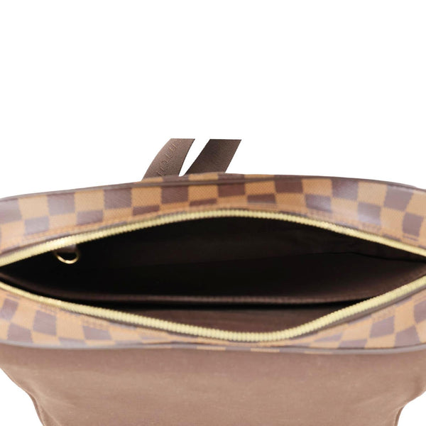 LOUIS VUITTON Shelton MM Damier Ebene Messenger Bag Brown