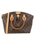 LOUIS VUITTON Boetie PM Monogram Canvas Satchel Shoulder Bag Brown