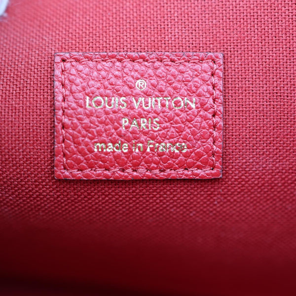 LOUIS VUITTON  Felicie Monogram Empreinte Pochette Crossbody Bag Red