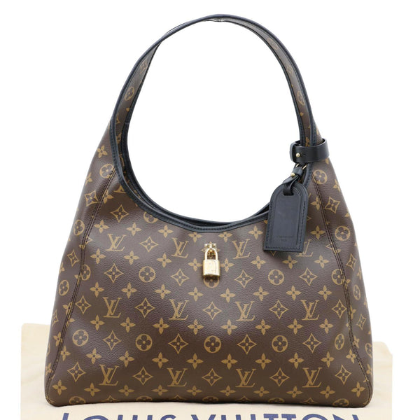 LOUIS VUITTON The Drop GM Monogram Canvas Hobo Bag Brown