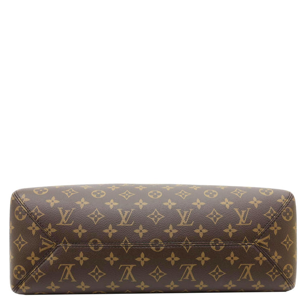 LOUIS VUITTON The Drop GM Monogram Canvas Hobo Bag Brown