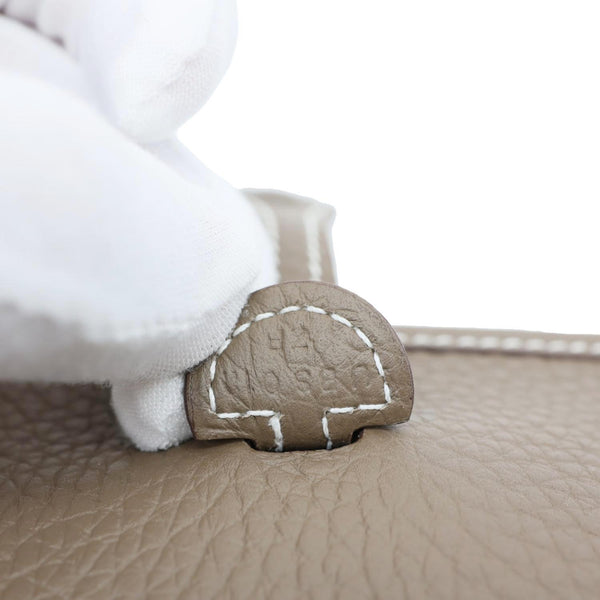 HERMES Evelyne TPM 16 Amazone Clemence Leather Crossbody Bag Etoupe