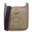 HERMES Evelyne TPM 16 Amazone Clemence Leather Crossbody Bag Etoupe