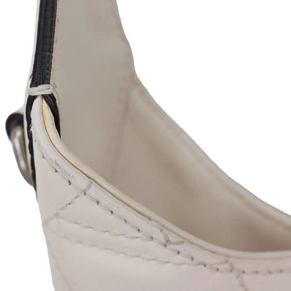GUCCI Dionysus Web Medium Matelasse Leather Hobo Bag White 444072