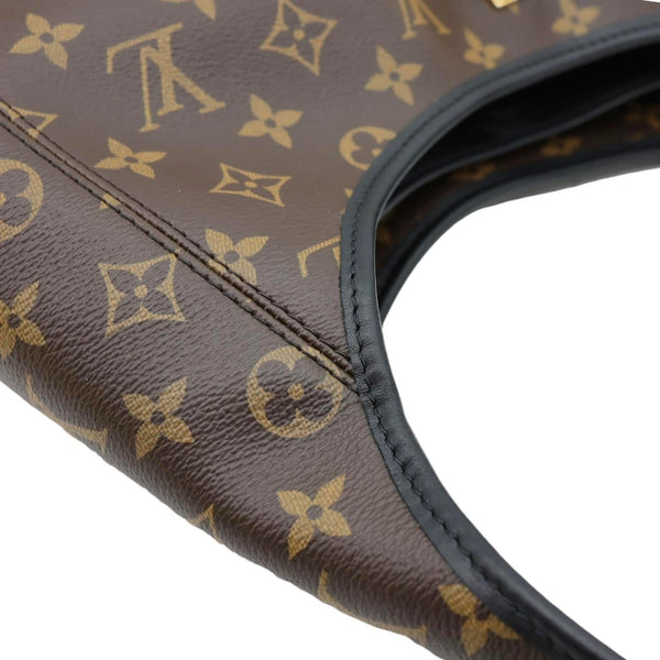LOUIS VUITTON The Drop GM Monogram Canvas Hobo Bag Brown