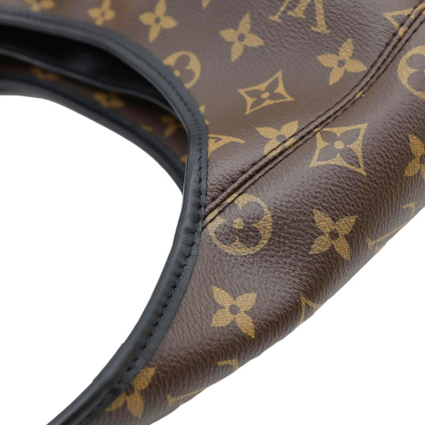 LOUIS VUITTON The Drop GM Monogram Canvas Hobo Bag Brown