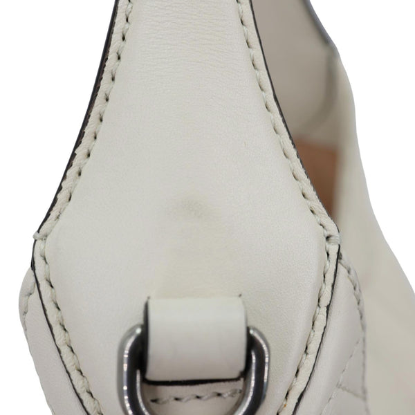 GUCCI Dionysus Web Medium Matelasse Leather Hobo Bag White 444072