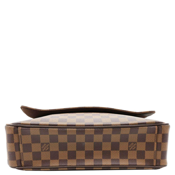 LOUIS VUITTON Shelton MM Damier Ebene Messenger Bag Brown