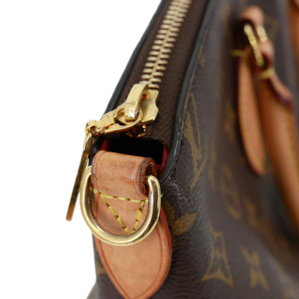 LOUIS VUITTON Boetie PM Monogram Canvas Satchel Shoulder Bag Brown