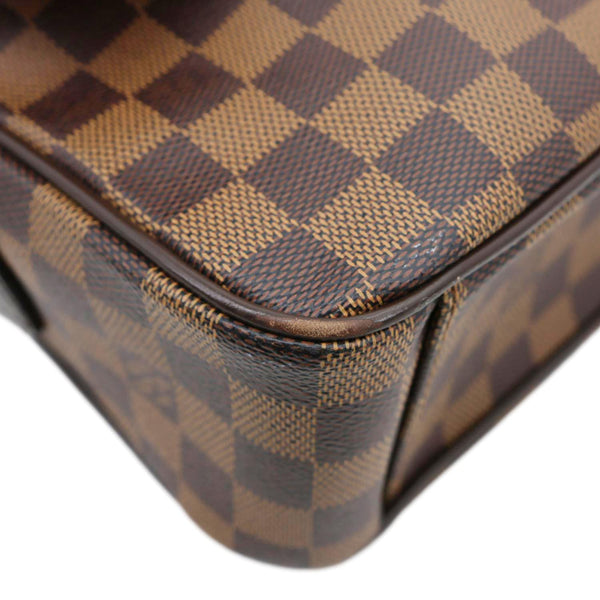 LOUIS VUITTON Shelton MM Damier Ebene Messenger Bag Brown