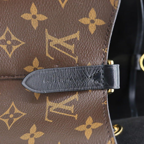 LOUIS VUITTON Neonoe MM Monogram Canvas Shoulder Bag Black