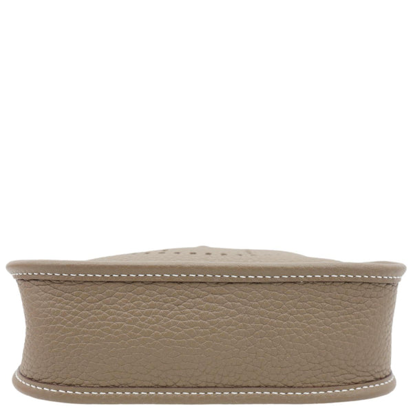HERMES Evelyne TPM 16 Amazone Clemence Leather Crossbody Bag Etoupe